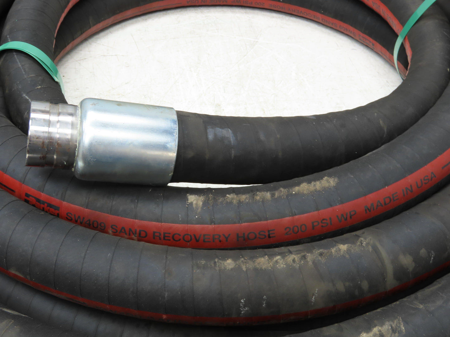Parker SW409  2"x 49' Sand Recovery Vacuum Suction Rubber Hose Red Stripe 200psi
