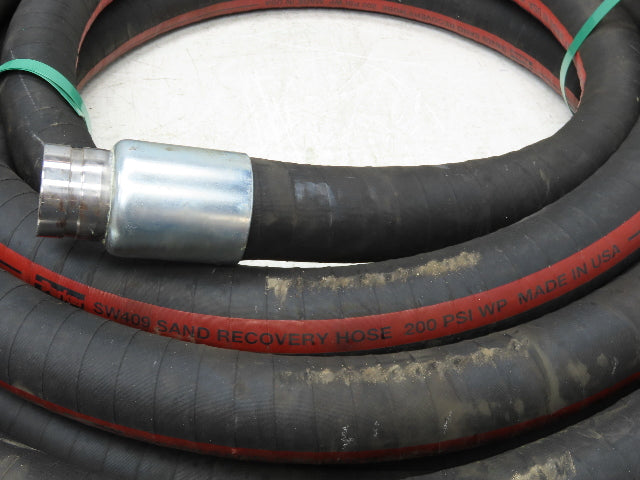 Parker SW409  2"x 49' Sand Recovery Vacuum Suction Rubber Hose Red Stripe 200psi