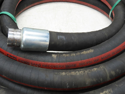 Parker SW409  2"x 49' Sand Recovery Vacuum Suction Rubber Hose Red Stripe 200psi