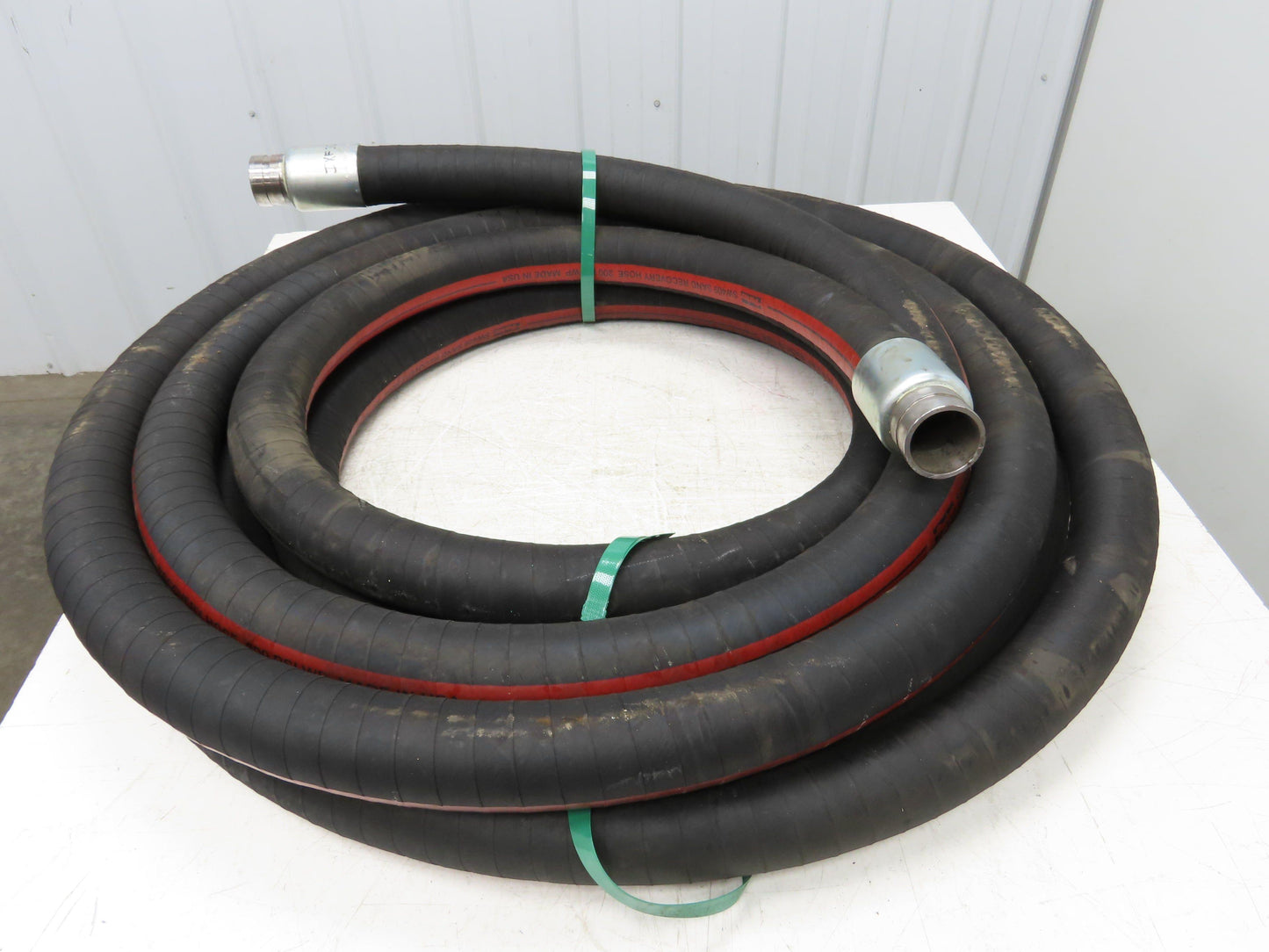 Parker SW409  2"x 49' Sand Recovery Vacuum Suction Rubber Hose Red Stripe 200psi