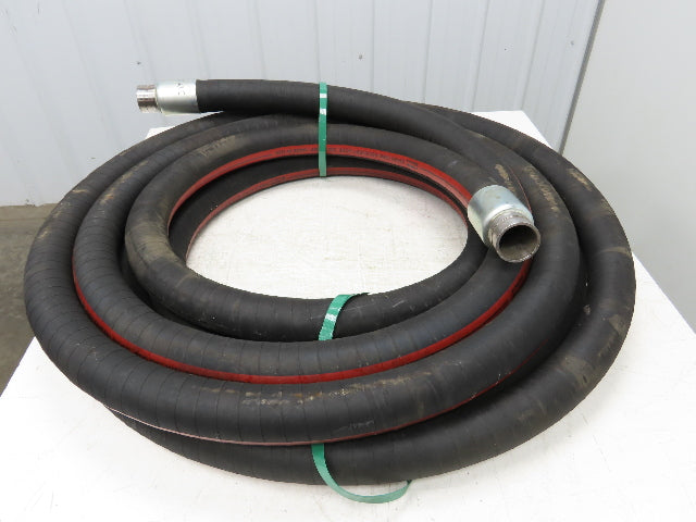 Parker SW409  2"x 49' Sand Recovery Vacuum Suction Rubber Hose Red Stripe 200psi