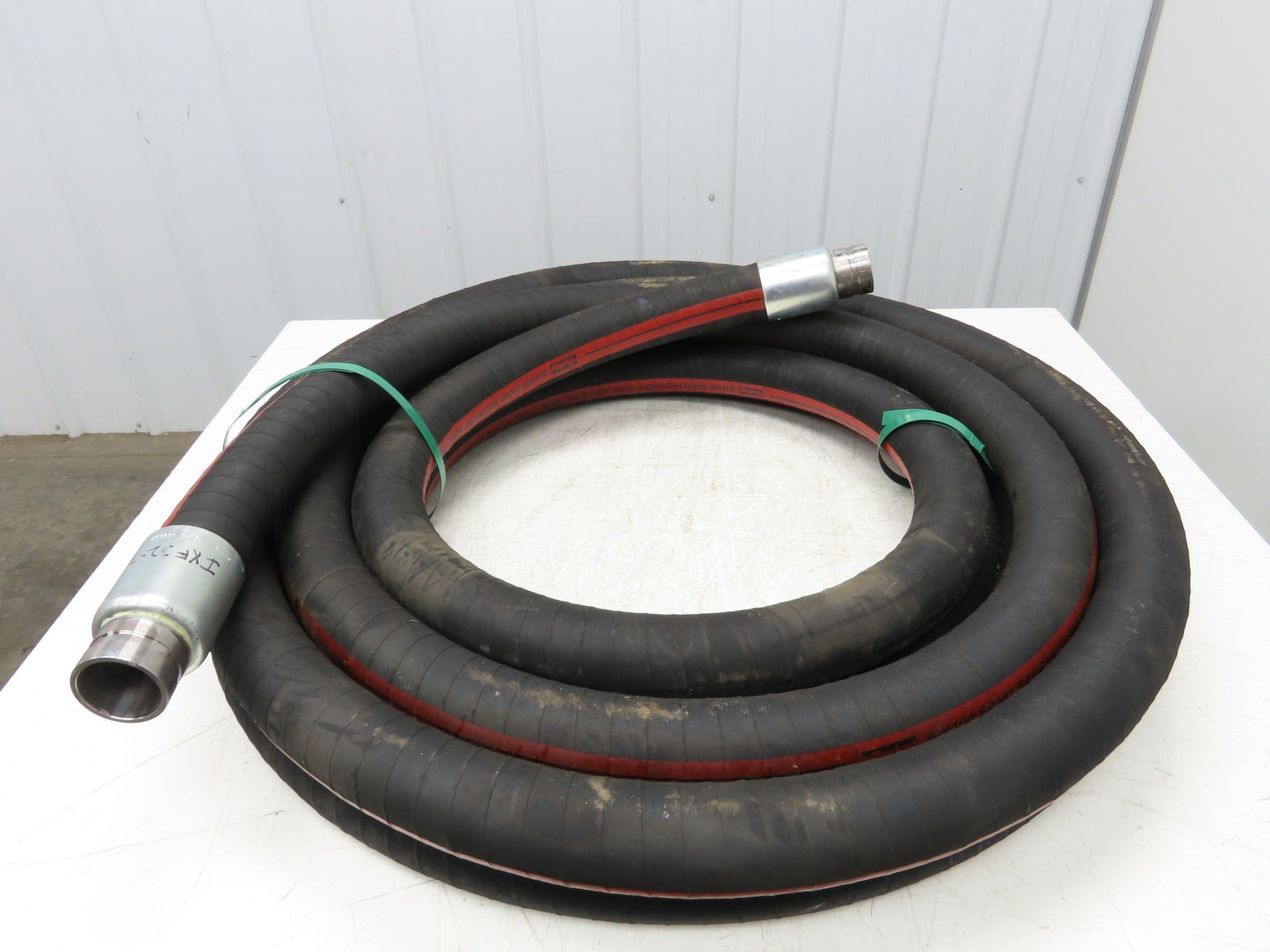Parker SW409  2"x 49' Sand Recovery Vacuum Suction Rubber Hose Red Stripe 200psi