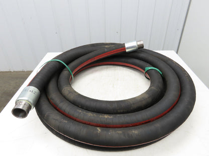 Parker SW409  2"x 49' Sand Recovery Vacuum Suction Rubber Hose Red Stripe 200psi