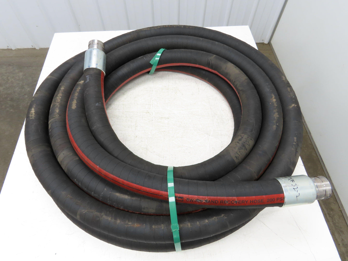 Parker SW409  2"x 49' Sand Recovery Vacuum Suction Rubber Hose Red Stripe 200psi