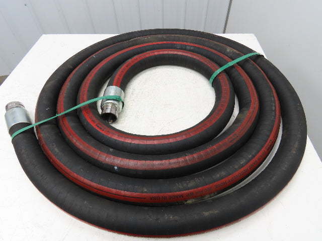 Parker SW409  2"x 29' Sand Recovery Vacuum Suction Rubber Hose Red Stripe 200psi