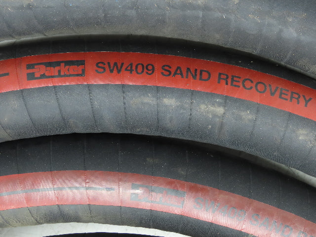 Parker SW409  2"x 29' Sand Recovery Vacuum Suction Rubber Hose Red Stripe 200psi