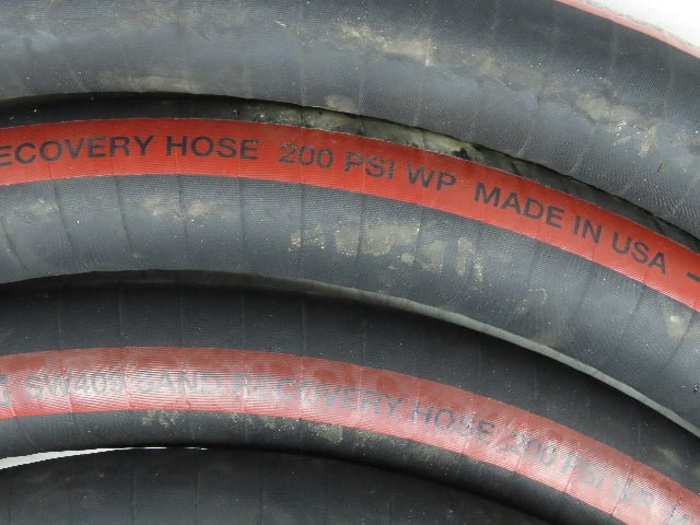 Parker SW409  2"x 29' Sand Recovery Vacuum Suction Rubber Hose Red Stripe 200psi
