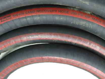 Parker SW409  2"x 29' Sand Recovery Vacuum Suction Rubber Hose Red Stripe 200psi