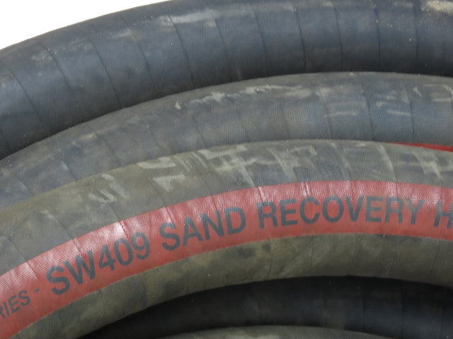 Titan SW409  2"x 48' Sand Recovery Vacuum Suction Rubber Hose Red Stripe 200psi