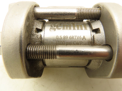 Gemini 0.5 89 6RTV6 A Pneumatic Stainless Spring-Return NC Ball Valve 1/2" NPT