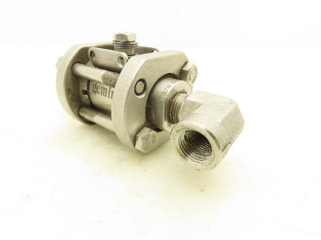 Gemini 0.5 89 6RTV6 A Pneumatic Stainless Spring-Return NC Ball Valve 1/2" NPT