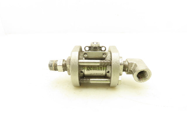 Gemini 0.5 89 6RTV6 A Pneumatic Stainless Spring-Return NC Ball Valve 1/2" NPT