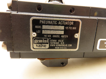 Gemini B412 Pneumatic Double-Acting Actuator 125 PSI