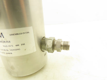 Tescom 44-4028E28-014 Stainless Diaphragm Pressure Reducing Regulator 6000 PSI