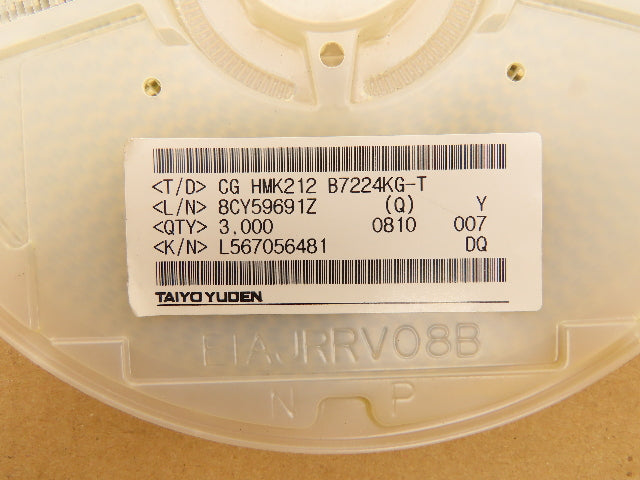 Taiyo Yuden CGHMK212B7224KG-T Ceramic Capacitors 100V ± 10% 3000 Pieces