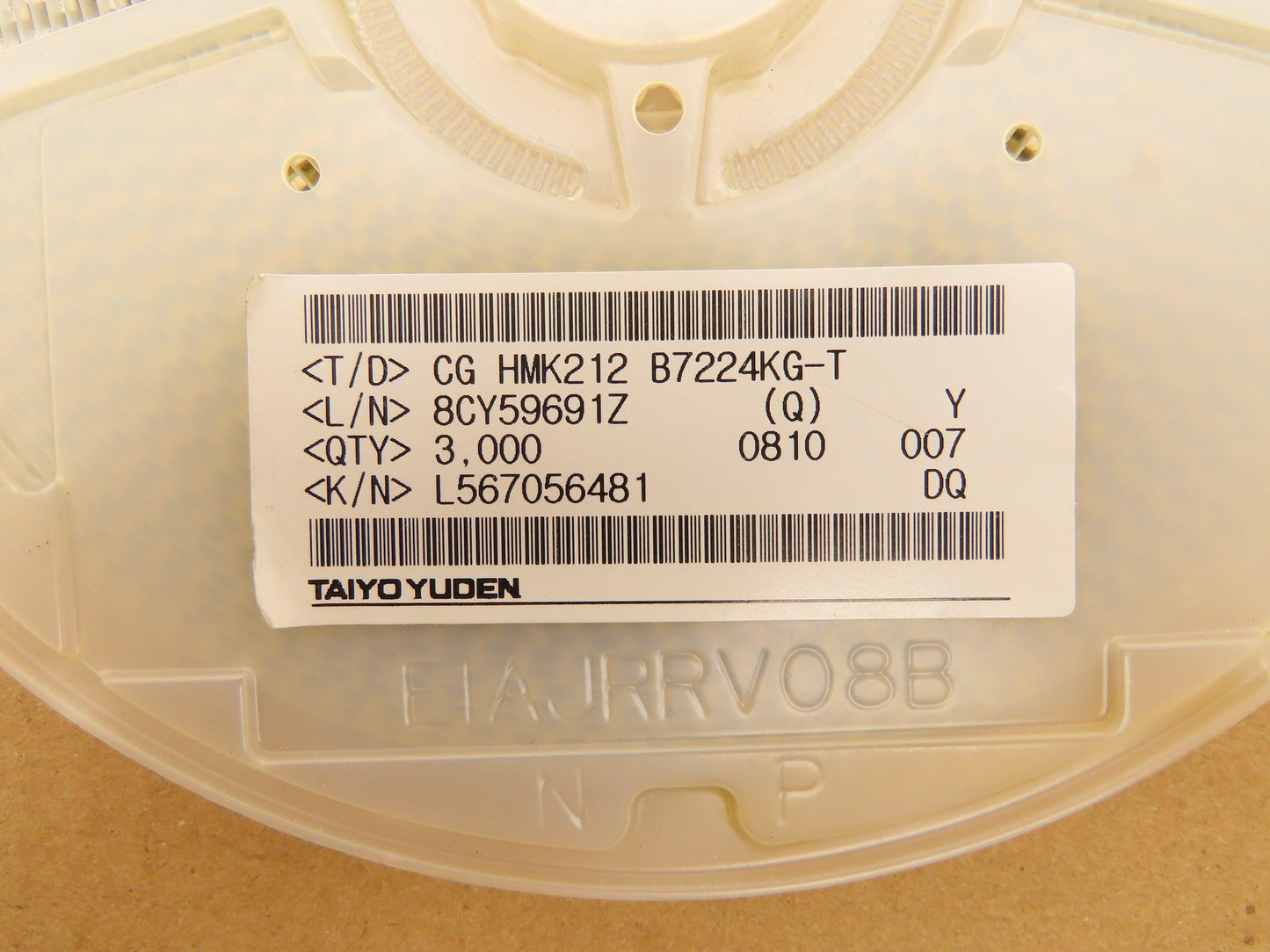 Taiyo Yuden CGHMK212B7224KG-T Ceramic Capacitors 100V ± 10% 3000 Pieces