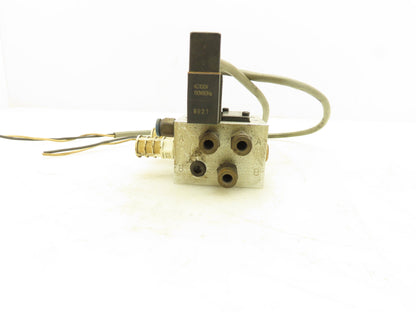 CKD 4KB240-B Solenoid Valve 2-Port Manifold 1/4" and 1/8" NPT