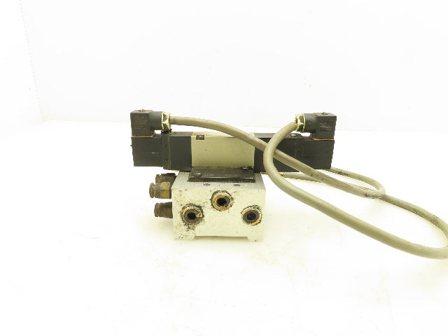 CKD 4KB240-B Solenoid Valve 2-Port Manifold 1/4" and 1/8" NPT