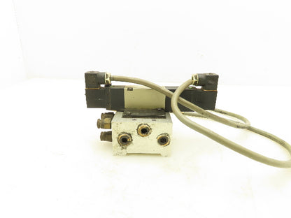 CKD 4KB240-B Solenoid Valve 2-Port Manifold 1/4" and 1/8" NPT