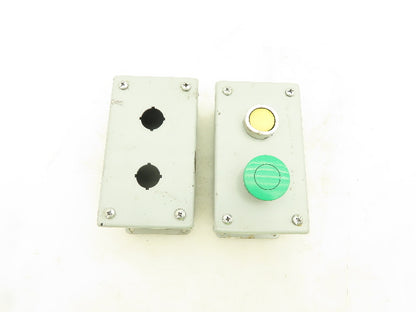 Hoffman E2PBG Electrical Pushbutton Enclosure 6x3-1/2x3" Lot of 2