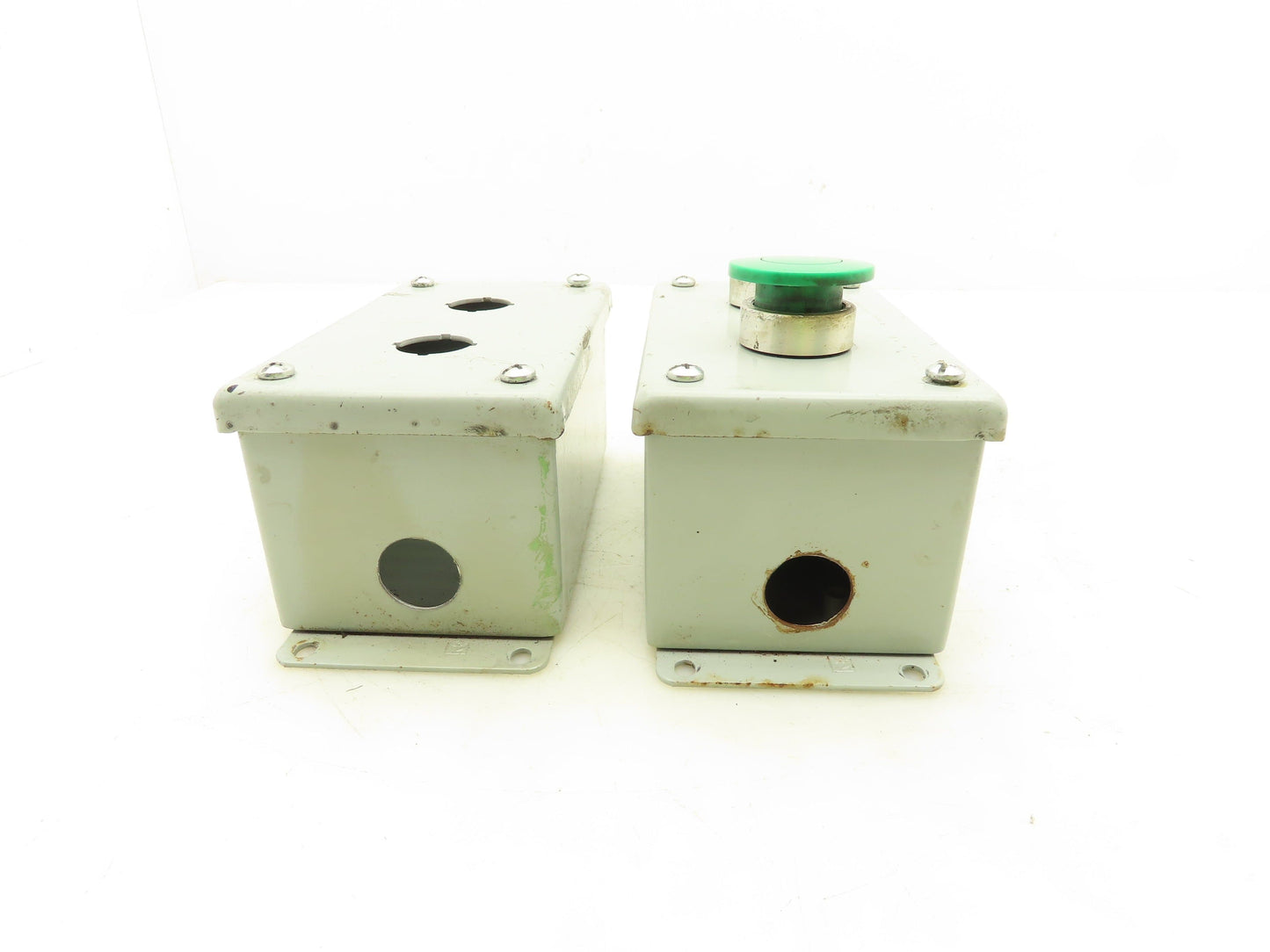 Hoffman E2PBG Electrical Pushbutton Enclosure 6x3-1/2x3" Lot of 2