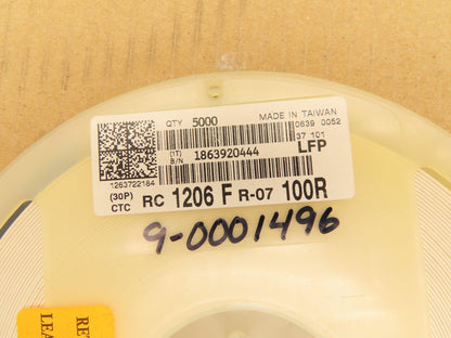 Yageo 1206FR-07100RL Chip Resistor Tape And Reel 100 Ohms ± 1% 1/4W 4500 Pcs