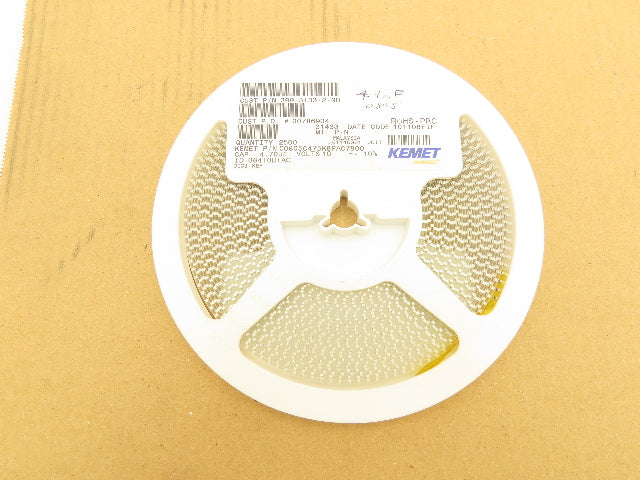 Kemet C0805C475K8PAC7800 Ceramic Capacitors 4.7 µF ± 10% 10V 2500 Pieces