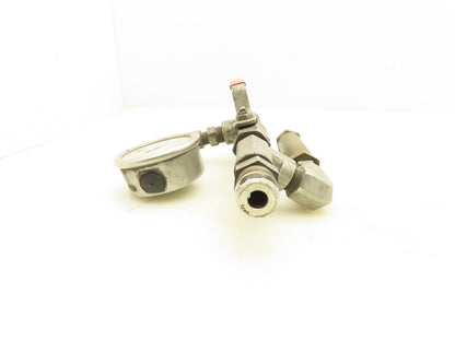 Generant HPRV-250B-N-500 Brass High Pressure Relief Valve 1/4" NPT Assembly