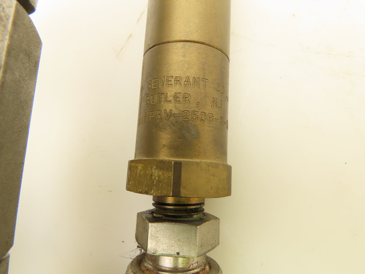 Generant HPRV-250B-N-500 Brass High Pressure Relief Valve 1/4" NPT Assembly