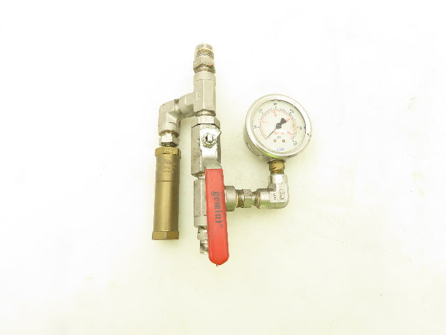 Generant HPRV-250B-N-500 Brass High Pressure Relief Valve 1/4" NPT Assembly