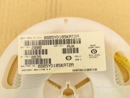 Kyocera 0805YD105KAT2A Ceramic Capacitors 1 µF 16V Surface Mount