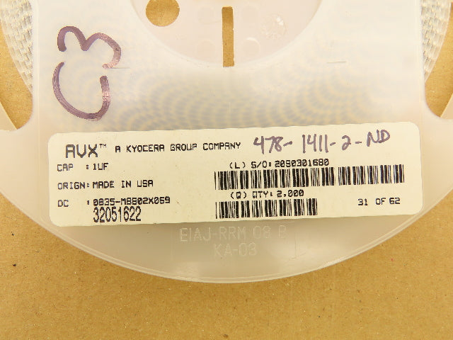 Kyocera 0805YD105KAT2A Ceramic Capacitors 1 µF 16V Surface Mount