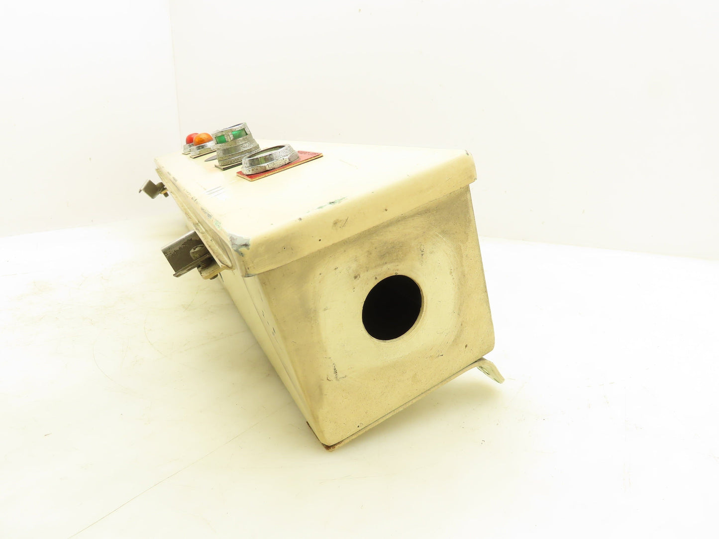 Hoffman F-44T24HC Hinged Cover Wiring Trough Electrical Box Gutter 24x4x4"
