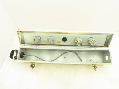 Hoffman F-44T24HC Hinged Cover Wiring Trough Electrical Box Gutter 24x4x4"