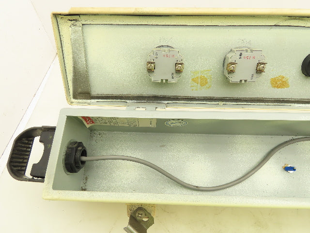 Hoffman F-44T24HC Hinged Cover Wiring Trough Electrical Box Gutter 24x4x4"
