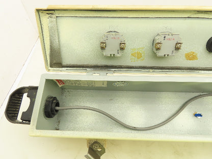 Hoffman F-44T24HC Hinged Cover Wiring Trough Electrical Box Gutter 24x4x4"