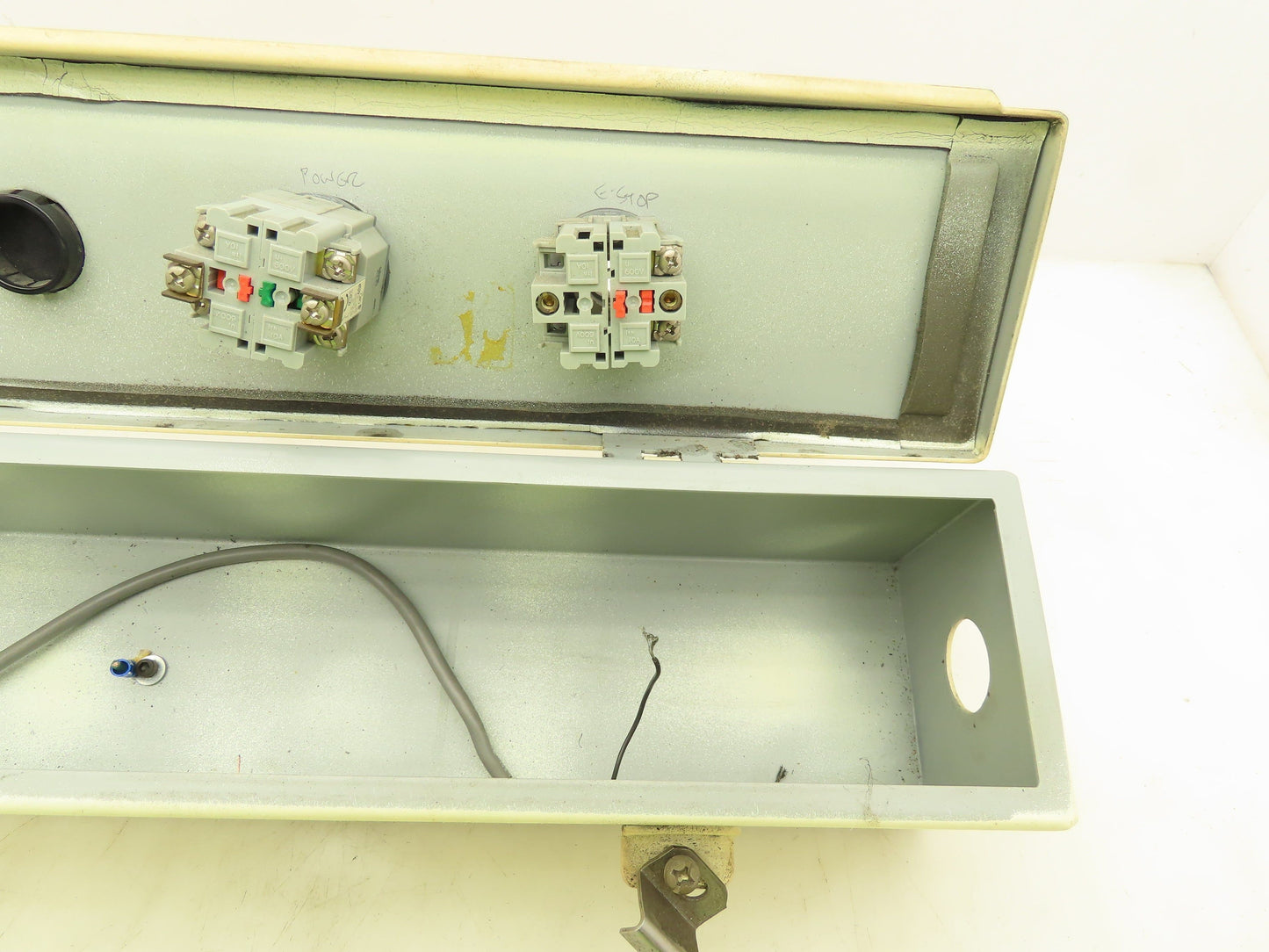Hoffman F-44T24HC Hinged Cover Wiring Trough Electrical Box Gutter 24x4x4"
