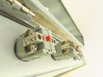 Hoffman F-44T24HC Hinged Cover Wiring Trough Electrical Box Gutter 24x4x4"