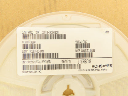 TDK C2012X7R2A103M Ceramic Capacitors 10,000 Pf 100V 4000 Pieces