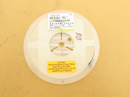 Panasonic ERJ6ENF7501V Fixed Metal Glaze Flat Chip Resistor 7.5kOhms  ± 1%