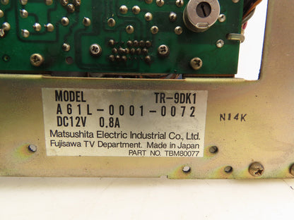 Matsushita Fanuc TR-9DK1 Keyboard Operator Control Display Screen Panel