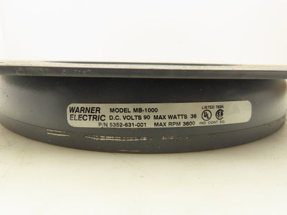 Warner Electric 5352-631-001 Electric Brake Magnet 90 Volt DC MB-1000