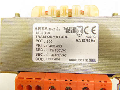 ARES S.R.L. 0500464 Transformer 300VA 400-480V Sec.150VA