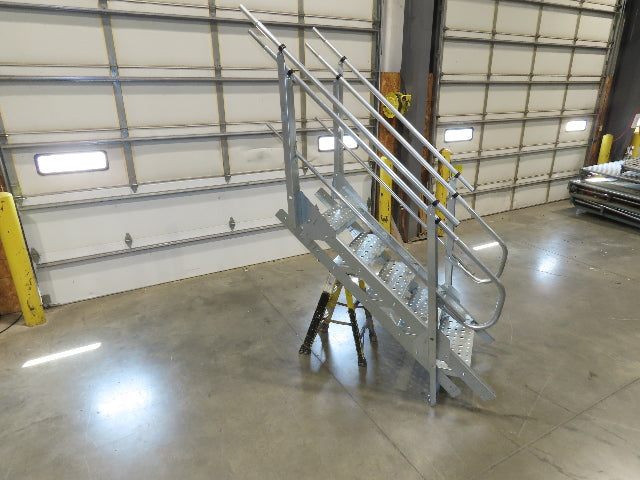 Greene Galvanized Stairs A-Series 5-Step Stair Section Farm Grain Bin ...