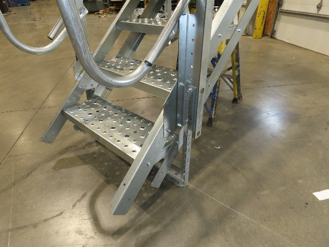 Greene Galvanized Stairs A-Series 5-Step Stair Section Farm Grain Bin 30" Steps