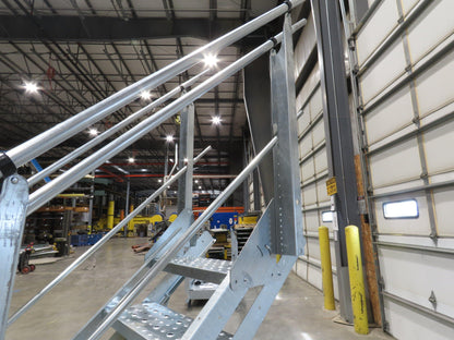 Greene Galvanized Stairs A-Series 5-Step Stair Section Farm Grain Bin 30" Steps