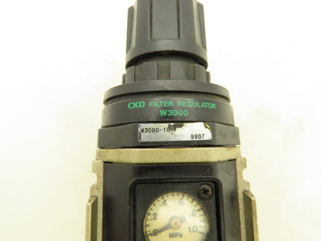 CKD W3000-10-F Pneumatic Filter Regulator 3/8 NPT 0-1MPa