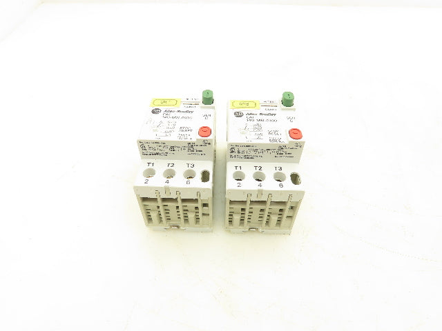 Allen Bradley 140-MN-0100 Manual Motor Starter 600V 2.5A 3 Phase Lot Of 2