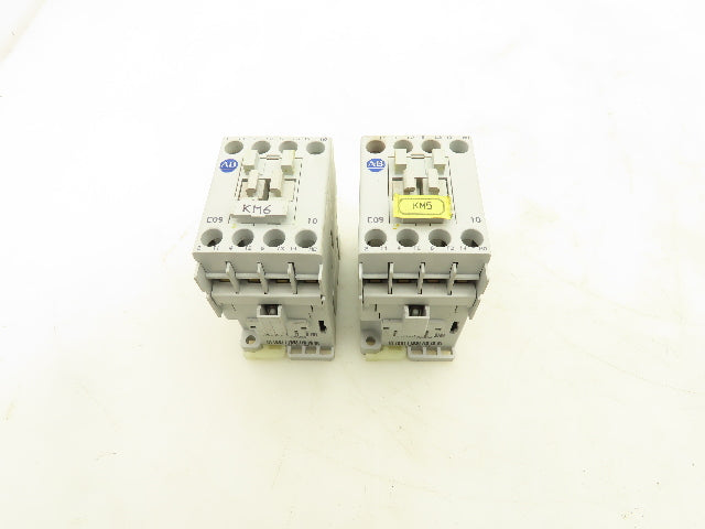 Allen-Bradley 100-C09*10 Contactor 600VAC 25A 24V Coil Series A Lot Of 2