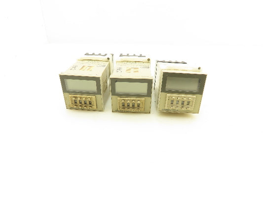 Omron H3CA-8 7-Range Timer Relay Module 120V 8-Pin Socket Lot of 3